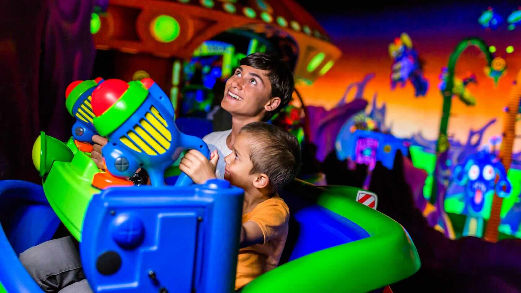 Buzz Lightyear shooter ride at Tomorrowland