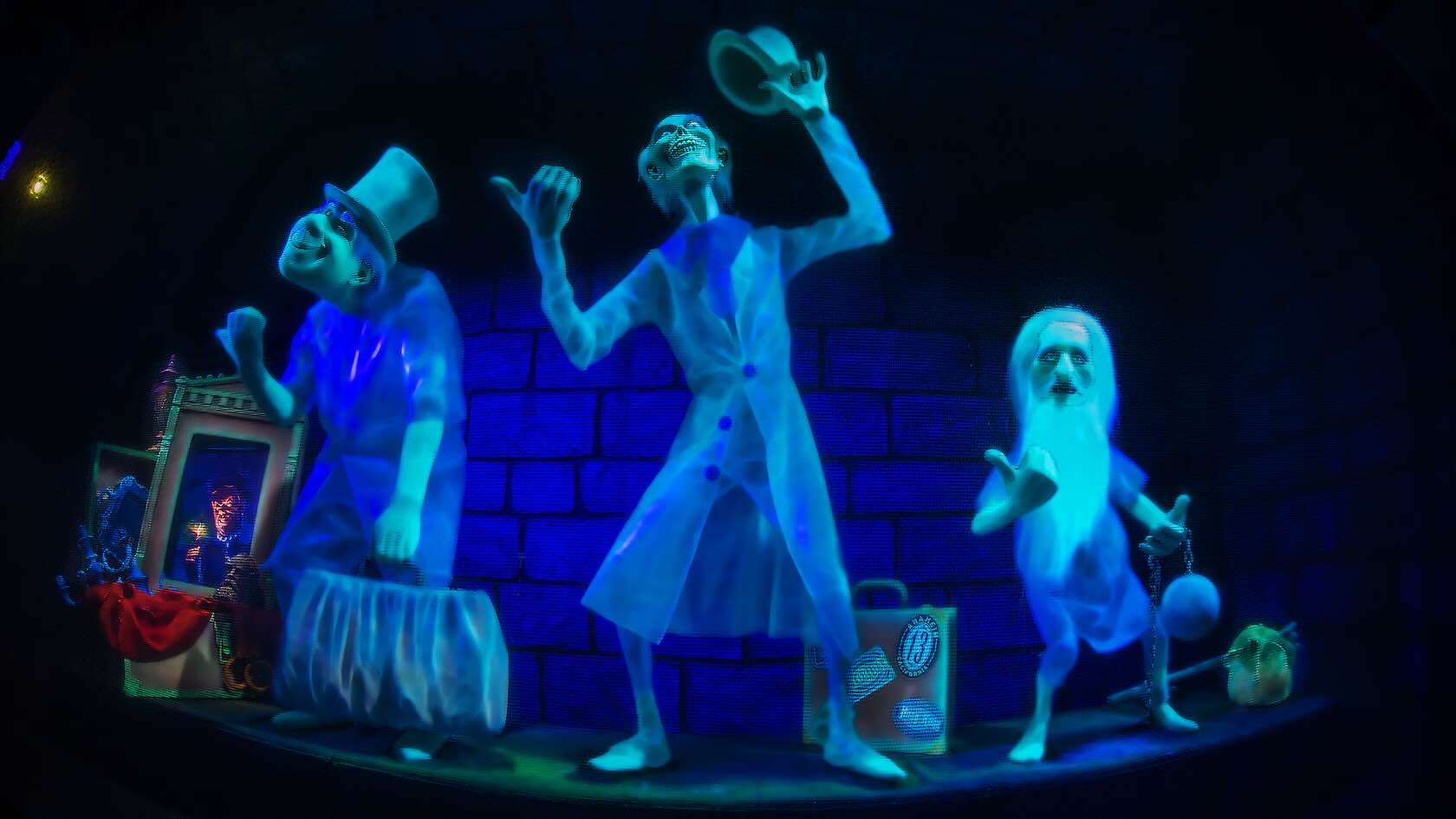 Three ghosts from Haunted Mansion