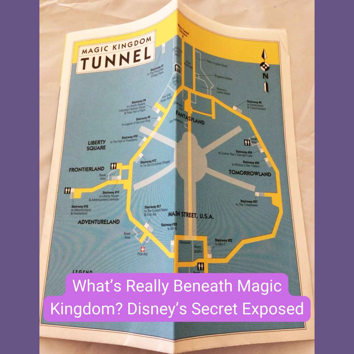 Magic Kingdom Tunnels Map